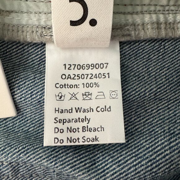 Commense Contrast Side Striped Wide-Leg Jeans NWT, Size M - Picture 16 of 17